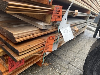 Ca. 16x Douglas wisselsponning, 18x190mm, lengte 300cm